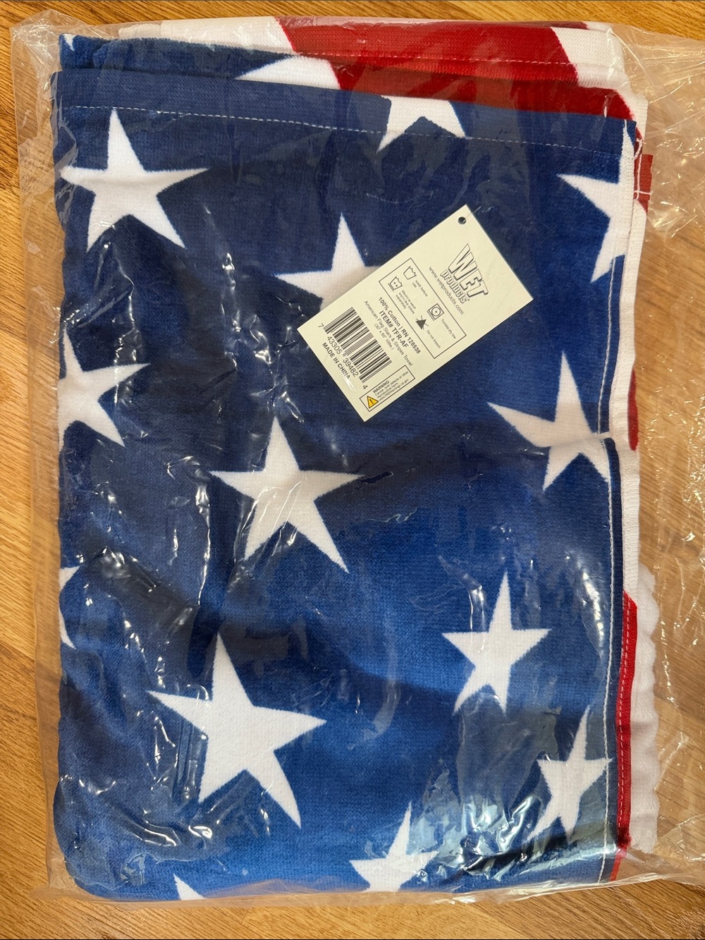 American Flag / Red & White Star & Stripe Set of Towels